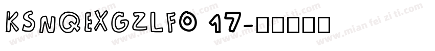 KSNQEXGZLF0 17字体转换